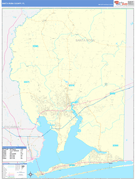 Santa Rosa County, FL Digital Map Basic Style